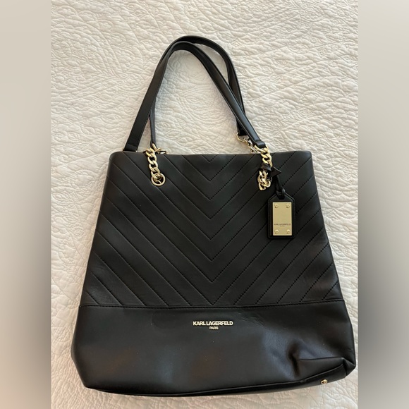 Karl Lagerfeld Black Handbag - Picture 1 of 4